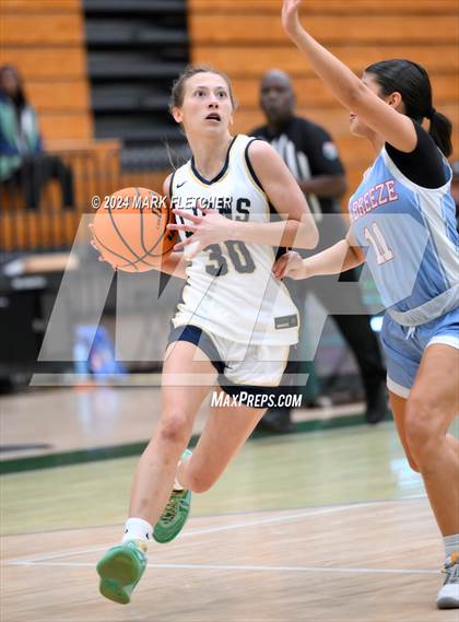Thumbnail 1 in Seabreeze vs Calvary Christian Academy (Flagler-Palm Coast Bulldog Tipoff) photogallery.