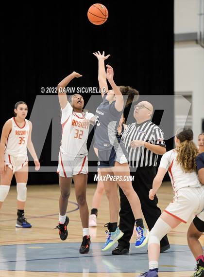 Thumbnail 1 in Rosary Academy vs. Bellarmine Prep (NIKE Tournament of Champions) photogallery.