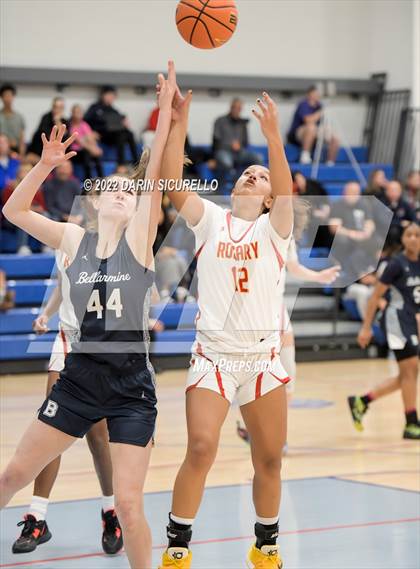 Thumbnail 3 in Rosary Academy vs. Bellarmine Prep (NIKE Tournament of Champions) photogallery.