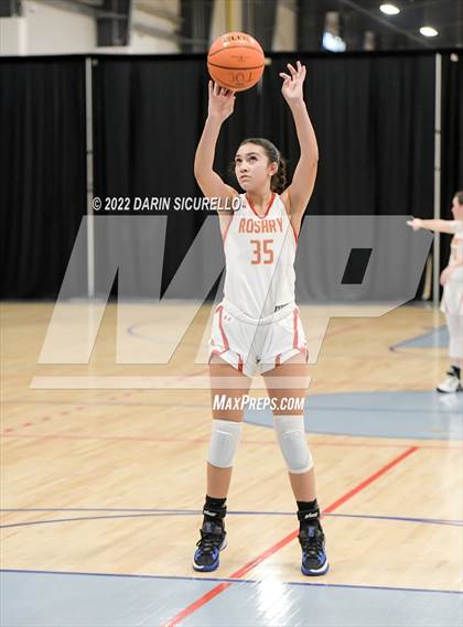 Thumbnail 2 in Rosary Academy vs. Bellarmine Prep (NIKE Tournament of Champions) photogallery.