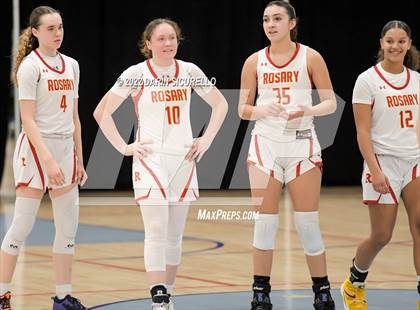 Thumbnail 2 in Rosary Academy vs. Bellarmine Prep (NIKE Tournament of Champions) photogallery.