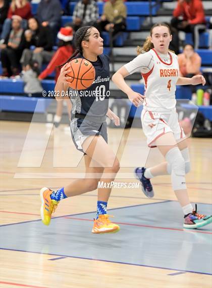 Thumbnail 3 in Rosary Academy vs. Bellarmine Prep (NIKE Tournament of Champions) photogallery.