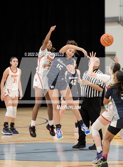 Thumbnail 1 in Rosary Academy vs. Bellarmine Prep (NIKE Tournament of Champions) photogallery.
