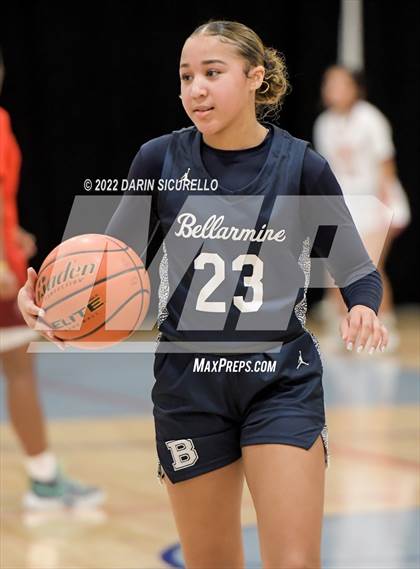 Thumbnail 2 in Rosary Academy vs. Bellarmine Prep (NIKE Tournament of Champions) photogallery.