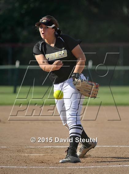 Thumbnail 3 in Pioneer vs. East Union (CIF SJS D3 Final) photogallery.