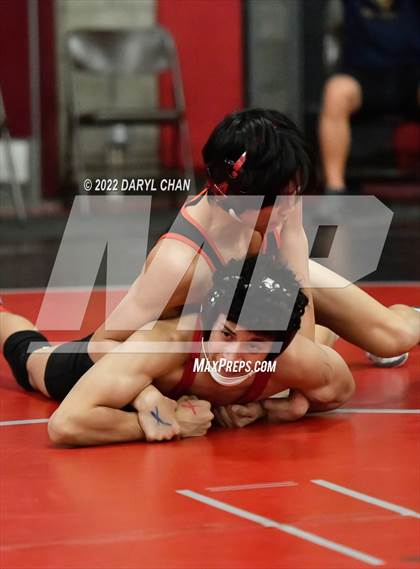 Thumbnail 2 in Ayala vs Santa Paula (CIF Southern Section Wrestling Championships) photogallery.