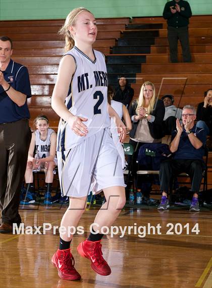 Thumbnail 1 in Mount Mercy Academy vs Our Lady Good Counsel (NYSCHSAA Class  B Final) photogallery.