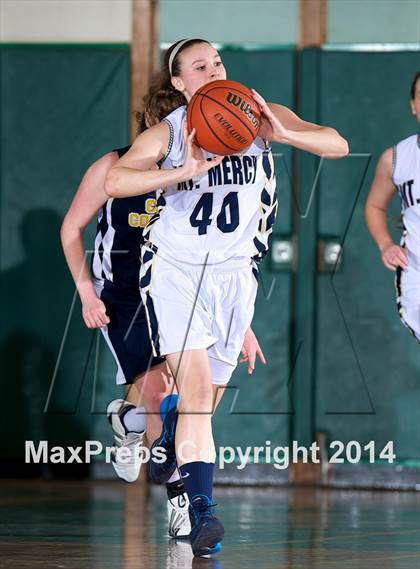 Thumbnail 3 in Mount Mercy Academy vs Our Lady Good Counsel (NYSCHSAA Class  B Final) photogallery.