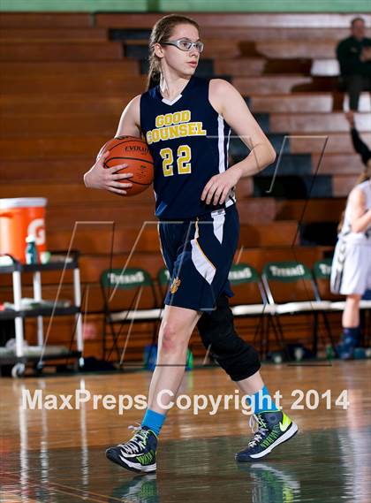 Thumbnail 2 in Mount Mercy Academy vs Our Lady Good Counsel (NYSCHSAA Class  B Final) photogallery.
