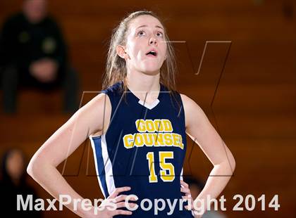 Thumbnail 2 in Mount Mercy Academy vs Our Lady Good Counsel (NYSCHSAA Class  B Final) photogallery.