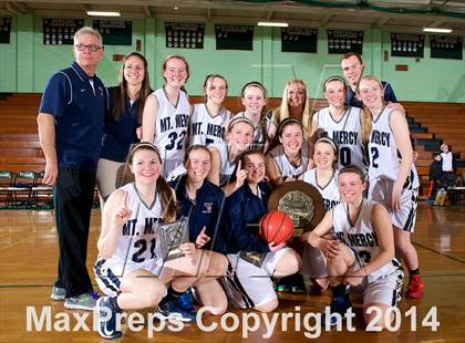 Thumbnail 3 in Mount Mercy Academy vs Our Lady Good Counsel (NYSCHSAA Class  B Final) photogallery.