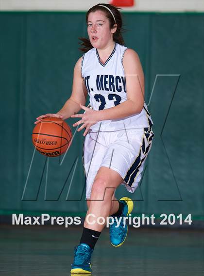 Thumbnail 1 in Mount Mercy Academy vs Our Lady Good Counsel (NYSCHSAA Class  B Final) photogallery.