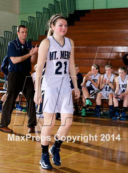 Thumbnail 1 in Mount Mercy Academy vs Our Lady Good Counsel (NYSCHSAA Class  B Final) photogallery.