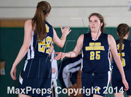Thumbnail 2 in Mount Mercy Academy vs Our Lady Good Counsel (NYSCHSAA Class  B Final) photogallery.