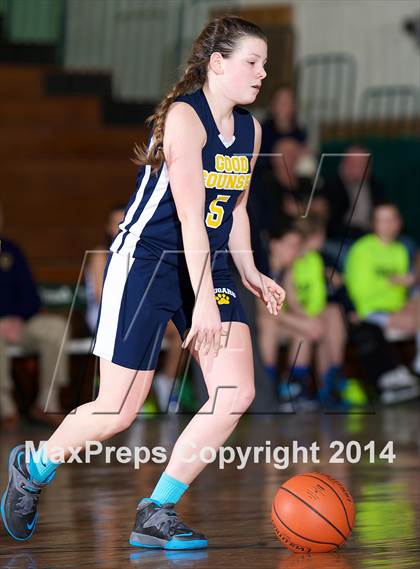 Thumbnail 2 in Mount Mercy Academy vs Our Lady Good Counsel (NYSCHSAA Class  B Final) photogallery.