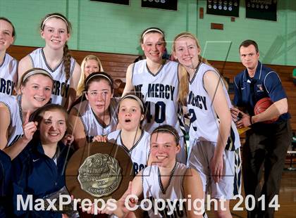Thumbnail 2 in Mount Mercy Academy vs Our Lady Good Counsel (NYSCHSAA Class  B Final) photogallery.
