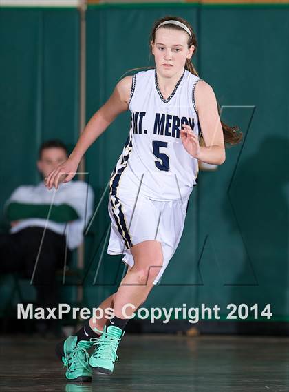 Thumbnail 3 in Mount Mercy Academy vs Our Lady Good Counsel (NYSCHSAA Class  B Final) photogallery.