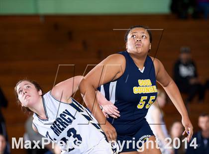 Thumbnail 3 in Mount Mercy Academy vs Our Lady Good Counsel (NYSCHSAA Class  B Final) photogallery.