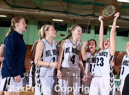 Thumbnail 1 in Mount Mercy Academy vs Our Lady Good Counsel (NYSCHSAA Class  B Final) photogallery.