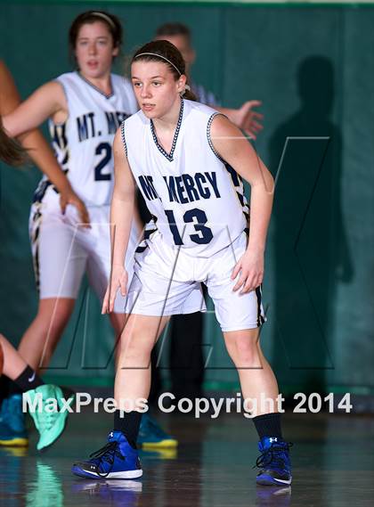 Thumbnail 2 in Mount Mercy Academy vs Our Lady Good Counsel (NYSCHSAA Class  B Final) photogallery.