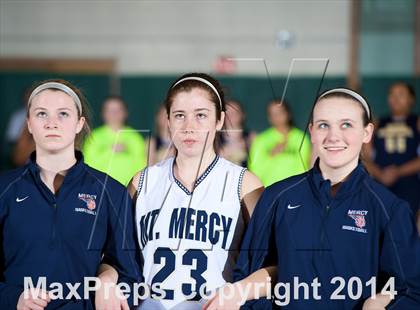 Thumbnail 2 in Mount Mercy Academy vs Our Lady Good Counsel (NYSCHSAA Class  B Final) photogallery.
