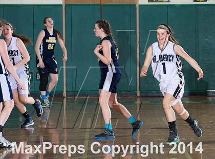 Thumbnail 2 in Mount Mercy Academy vs Our Lady Good Counsel (NYSCHSAA Class  B Final) photogallery.