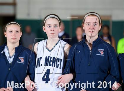 Thumbnail 1 in Mount Mercy Academy vs Our Lady Good Counsel (NYSCHSAA Class  B Final) photogallery.