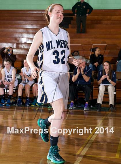 Thumbnail 1 in Mount Mercy Academy vs Our Lady Good Counsel (NYSCHSAA Class  B Final) photogallery.