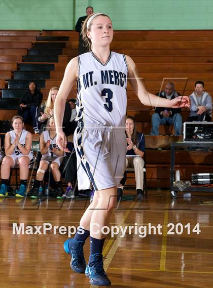 Thumbnail 2 in Mount Mercy Academy vs Our Lady Good Counsel (NYSCHSAA Class  B Final) photogallery.