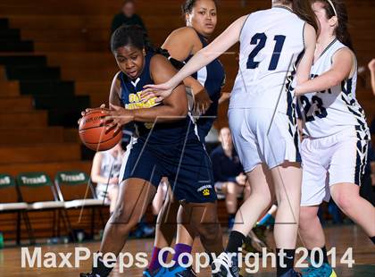 Thumbnail 3 in Mount Mercy Academy vs Our Lady Good Counsel (NYSCHSAA Class  B Final) photogallery.