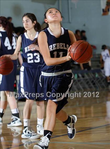Thumbnail 3 in St. Genevieve vs. Flintridge Prep (CIF SS Playoffs) photogallery.