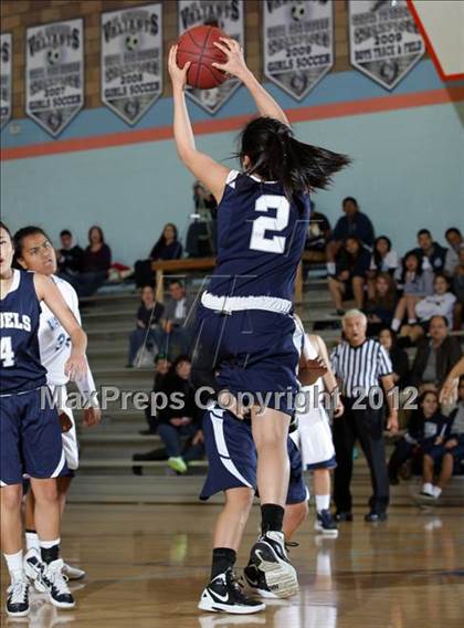Thumbnail 2 in St. Genevieve vs. Flintridge Prep (CIF SS Playoffs) photogallery.