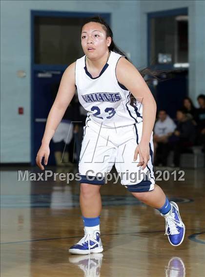 Thumbnail 3 in St. Genevieve vs. Flintridge Prep (CIF SS Playoffs) photogallery.