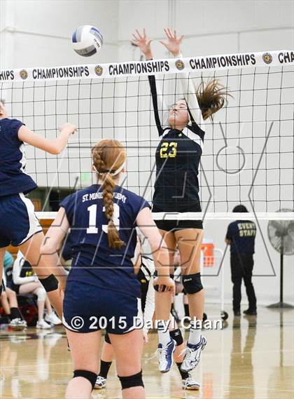 Thumbnail 2 in St. Monica Academy vs Tarbut V'Torah (CIF SS D5A Final) photogallery.