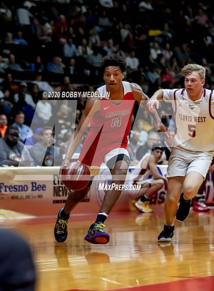 Thumbnail 1 in Clovis West vs. San Joaquin Memorial (CIF Open Division Central Section Championship) photogallery.