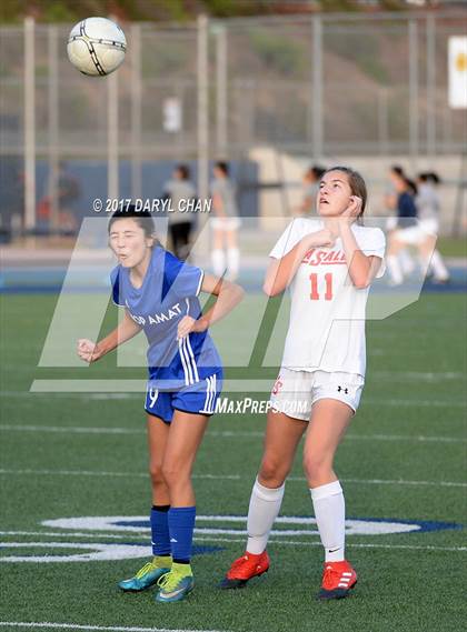 Thumbnail 2 in JV: Bishop Amat vs La Salle photogallery.