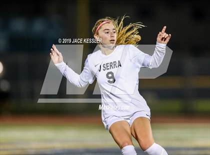 Thumbnail 1 in JSerra Catholic vs. Los Alamitos (CIFSS D1 Final) photogallery.