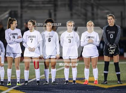 Thumbnail 1 in JSerra Catholic vs. Los Alamitos (CIFSS D1 Final) photogallery.