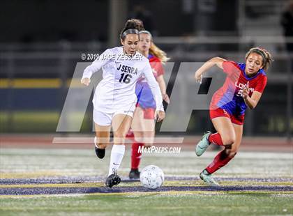 Thumbnail 1 in JSerra Catholic vs. Los Alamitos (CIFSS D1 Final) photogallery.