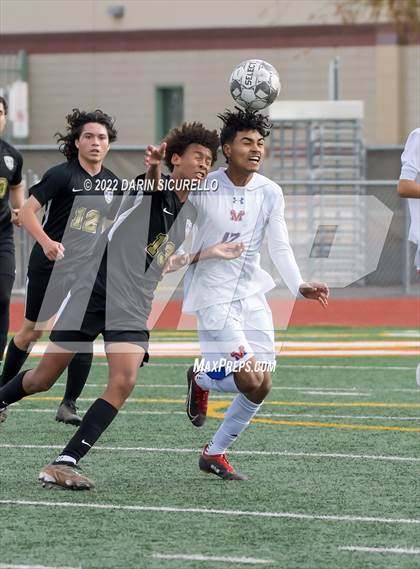 Thumbnail 1 in Queen Creek vs. Mountain View  (Coyote Classic Soccer Tournament) photogallery.