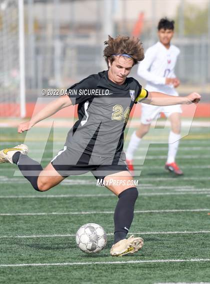 Thumbnail 1 in Queen Creek vs. Mountain View  (Coyote Classic Soccer Tournament) photogallery.