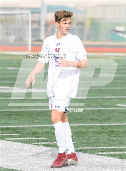 Thumbnail 2 in Queen Creek vs. Mountain View  (Coyote Classic Soccer Tournament) photogallery.