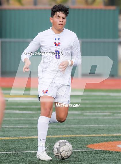 Thumbnail 3 in Queen Creek vs. Mountain View  (Coyote Classic Soccer Tournament) photogallery.