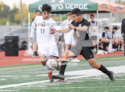 Thumbnail 1 in Queen Creek vs. Mountain View  (Coyote Classic Soccer Tournament) photogallery.