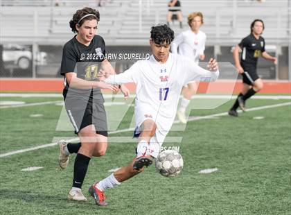 Thumbnail 1 in Queen Creek vs. Mountain View  (Coyote Classic Soccer Tournament) photogallery.