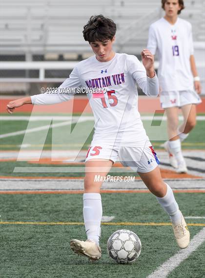 Thumbnail 2 in Queen Creek vs. Mountain View  (Coyote Classic Soccer Tournament) photogallery.