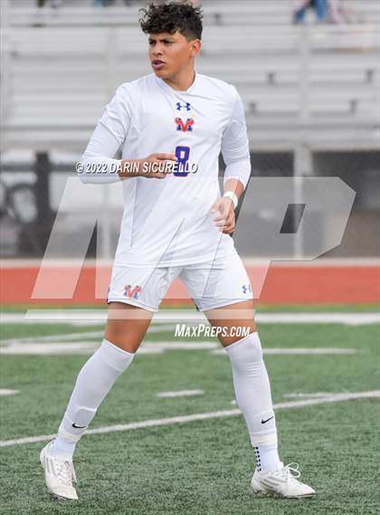 Thumbnail 1 in Queen Creek vs. Mountain View  (Coyote Classic Soccer Tournament) photogallery.