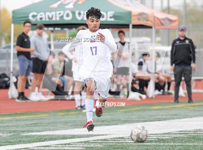 Thumbnail 3 in Queen Creek vs. Mountain View  (Coyote Classic Soccer Tournament) photogallery.