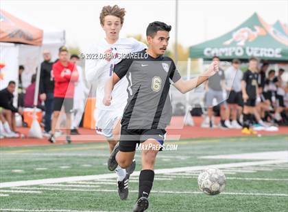 Thumbnail 1 in Queen Creek vs. Mountain View  (Coyote Classic Soccer Tournament) photogallery.