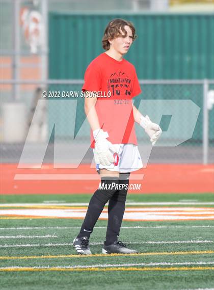 Thumbnail 2 in Queen Creek vs. Mountain View  (Coyote Classic Soccer Tournament) photogallery.